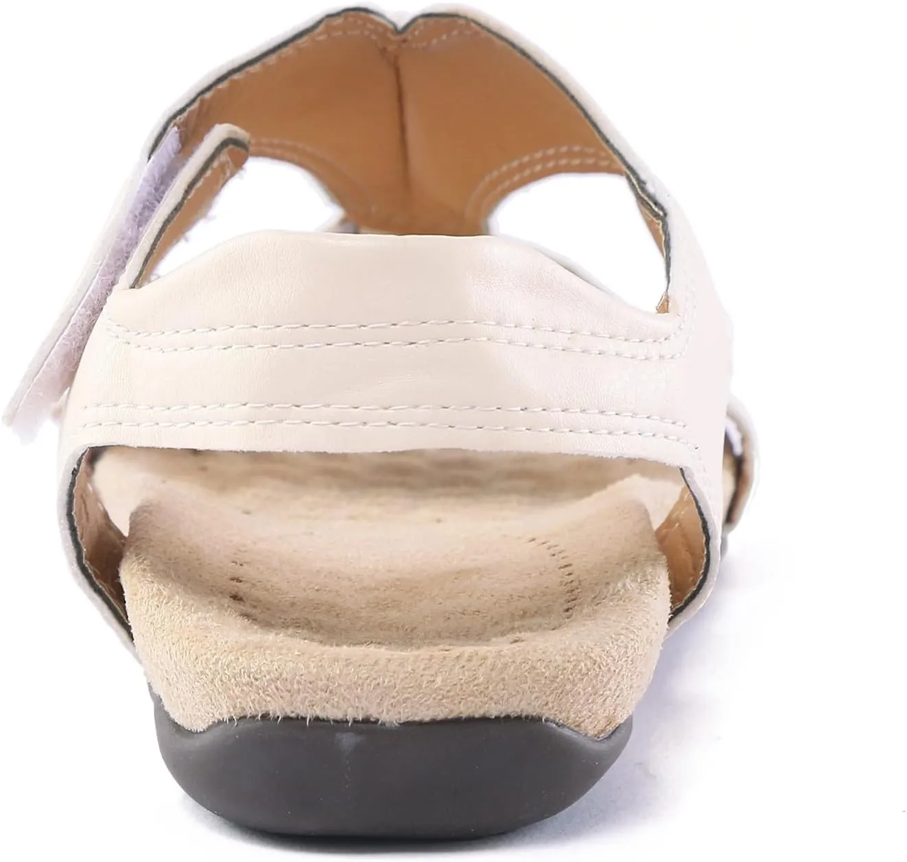 NEW Sandals for Women Casual Slip on Slippers Comfy Wedge Platform Sandals with Arch Support Summer Beach Sandals, Off White, Sz 8.5