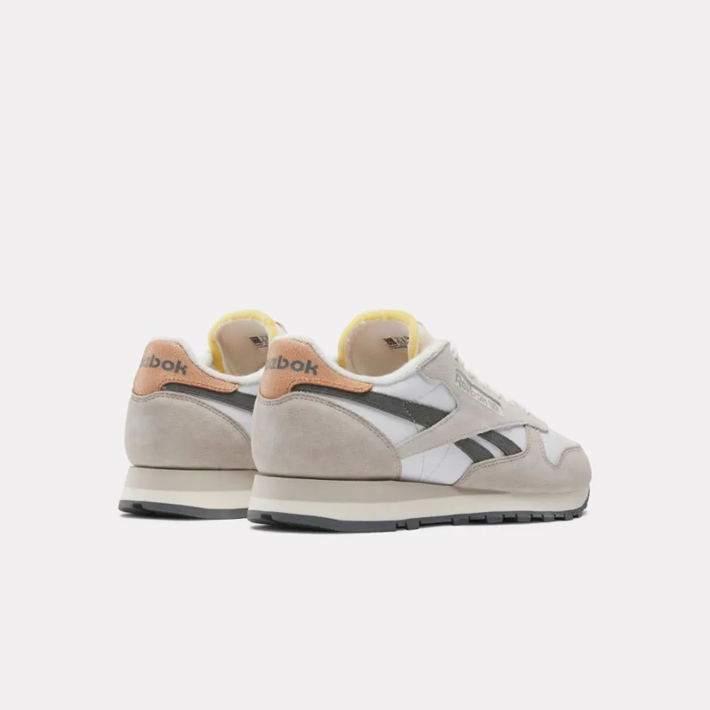 Reebok Footwear Men Classic Leather Shoes WHITE/MOONSTONE/GREY 5