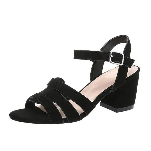 Women's Resort Style Chunky Heel Sandals 61299601C